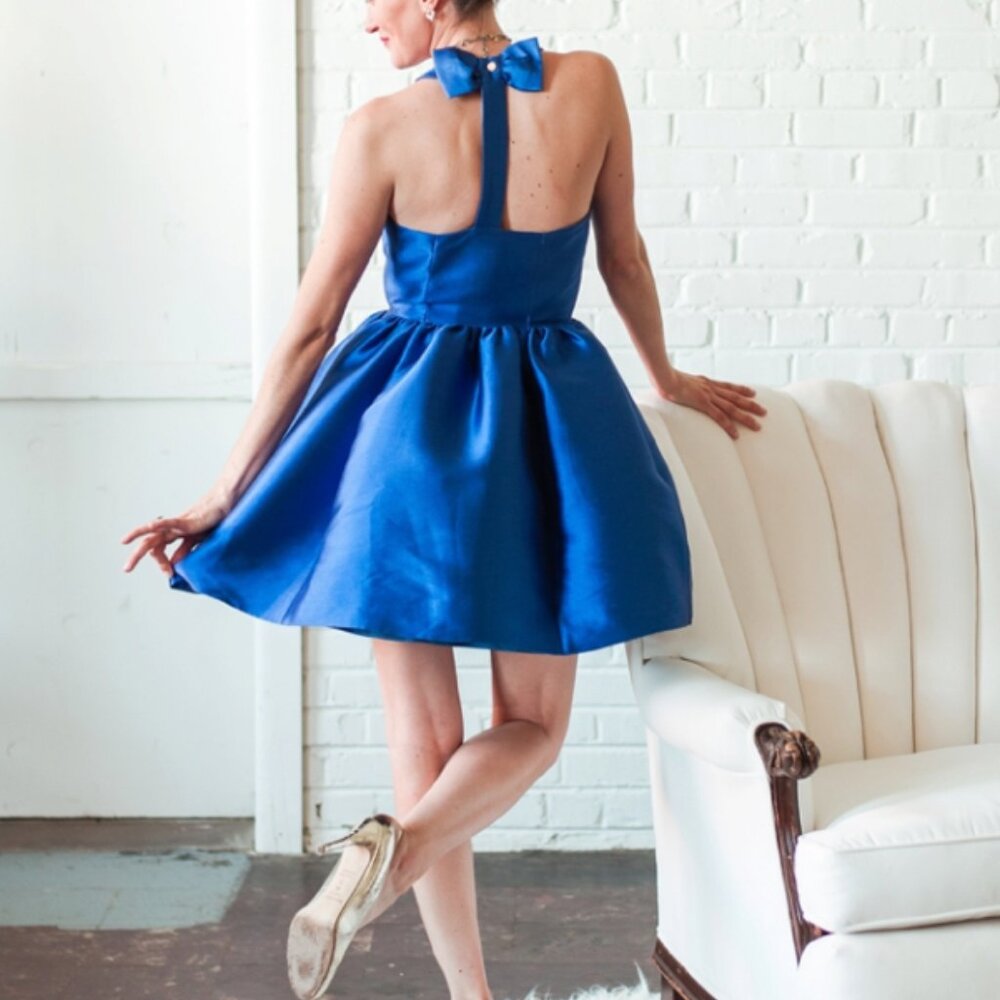 Kate Spade Bow-Back Fit & Flare Dress